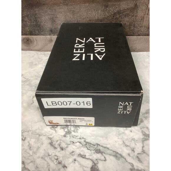 Naturalizer Women's 6M Mauve Bristol Wedge Heel Ankle Strap Sandals Party LB7-16 - Picture 10 of 10